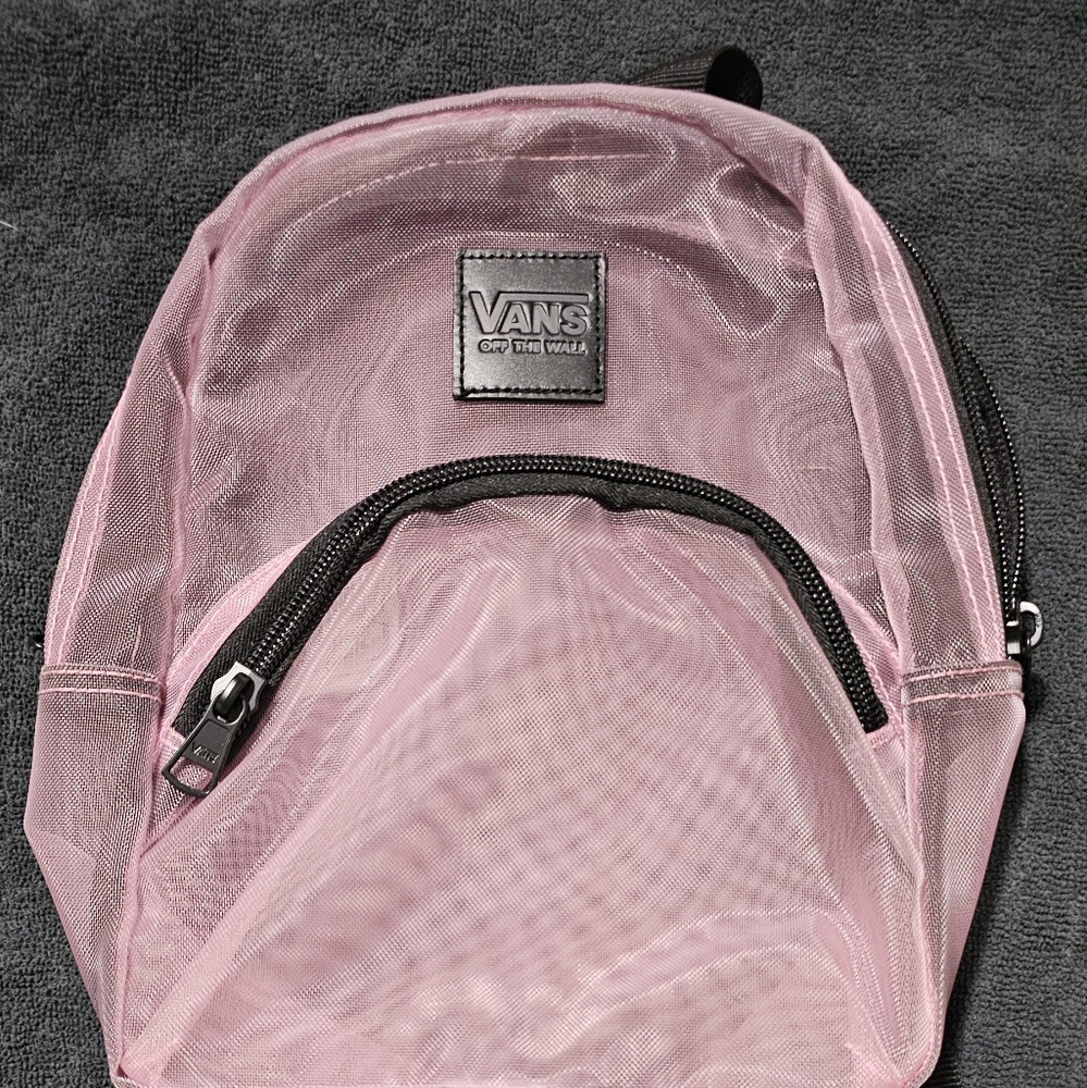 Pink Mesh Backpack